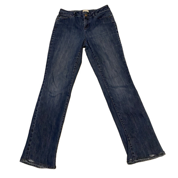 Coldwater Creek Jeans Womens 6 Straight Leg 28 x 30 Dark Denim Trousers Pants - Picture 1 of 12